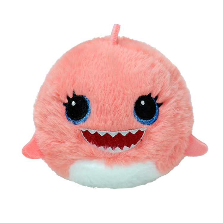 Ty Beanie Bellies Ball | Reef Pink Shark - 1