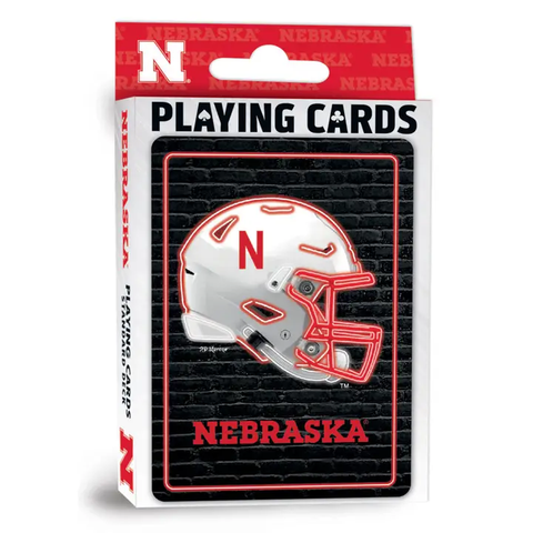 Nebraska | Neon Style Playing Cards - 1