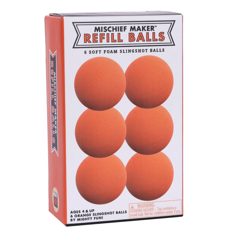 Mischief Maker Slingshot Ball Refill | Orange 4+ - 5