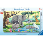 Puzzle | Animals of Africa | 15pc Frame Puzzle - CR Toys