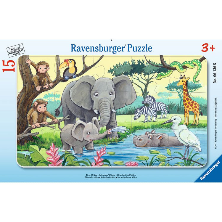 Puzzle | Animals of Africa | 15pc Frame Puzzle - CR Toys