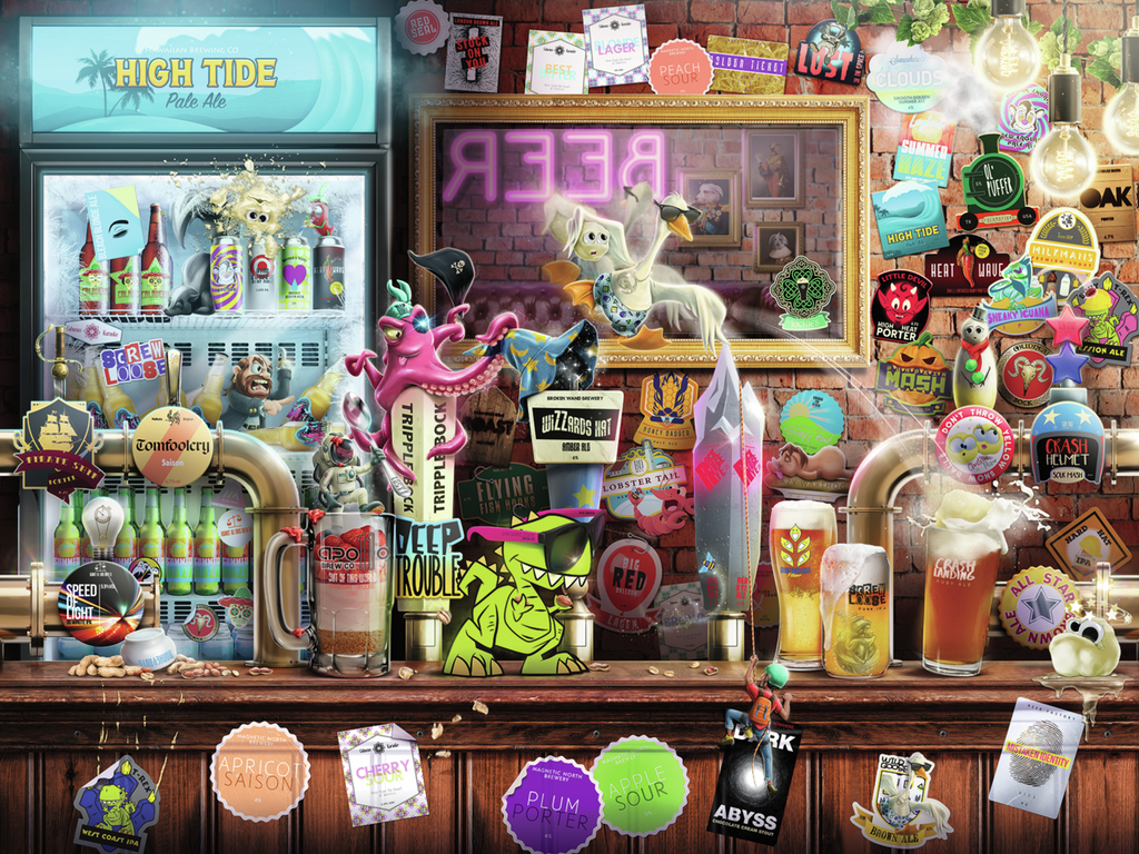 Puzzle | Craft Beer Bonanza 1500pc - CR Toys