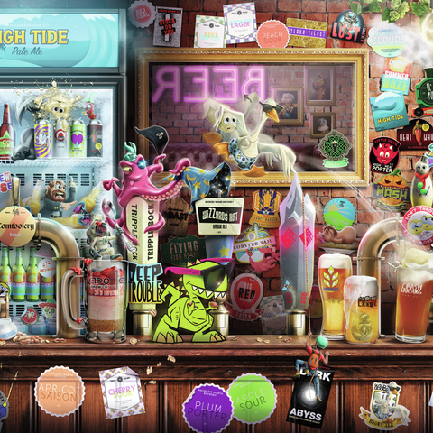 Puzzle | Craft Beer Bonanza 1500pc - CR Toys