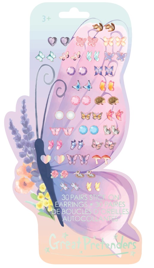 Butterfly Sticker Earrings, 30 Pairs 87521