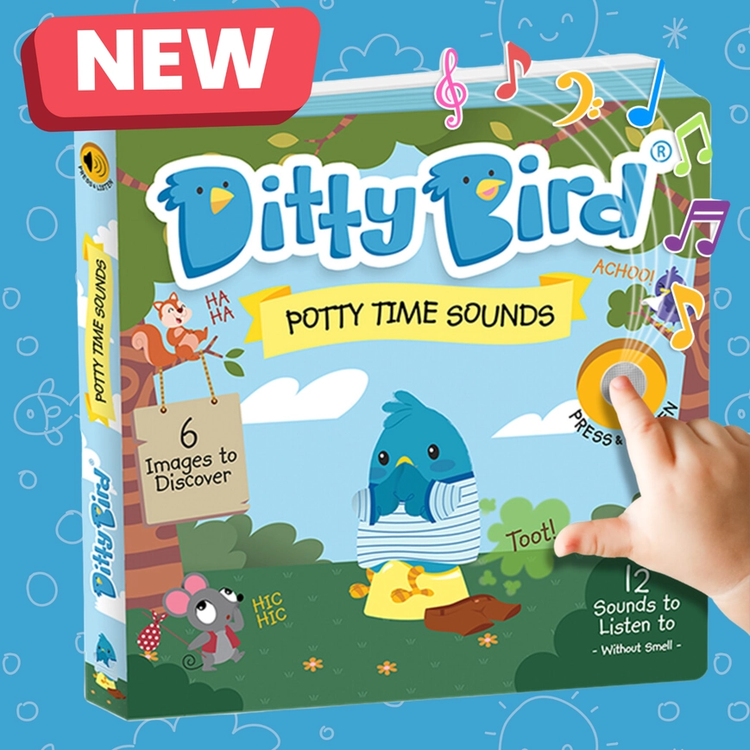 Ditty Bird Potty Time Sounds Board Book For Age 1+