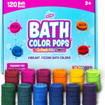 Tub Works | Bath Color Pops | Moisturizing Kids Bath Bombs | 120 Count | Ages 3+ - 1