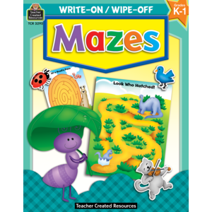 Write-On/Wipe-Off Book | Mazes