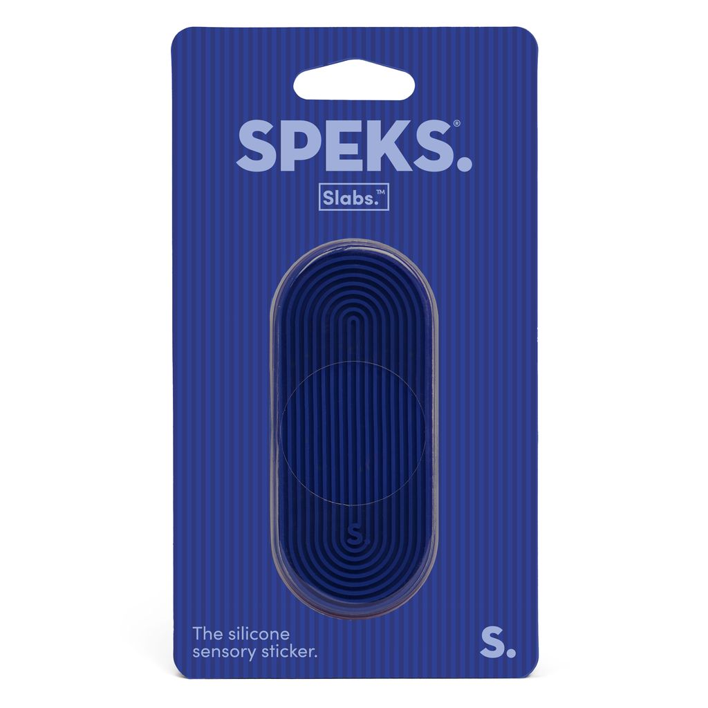 Slabs Silicone Sensory Sticker | Grooves Blue - 1