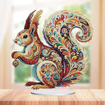 Diamond Painting | Gemstone Squirrel Tabletop Decoration - 1