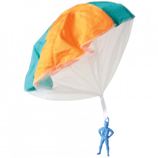 Sky Diver Parachute And Man