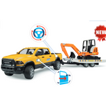 Bruder | RAM Rental Service Truck with Mini Excavator
