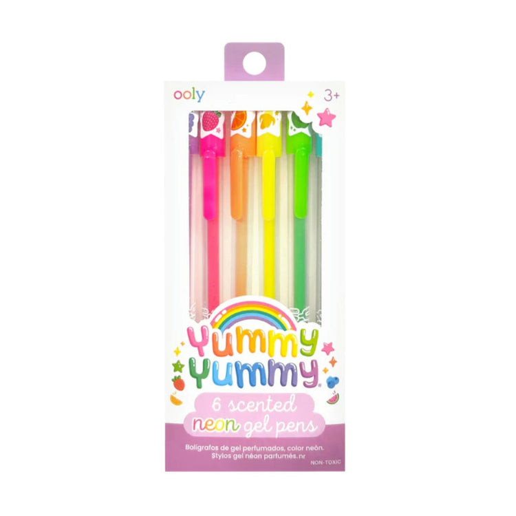 Yummy Yummy 6 Scented Neon Gel Pens For Ages 3+