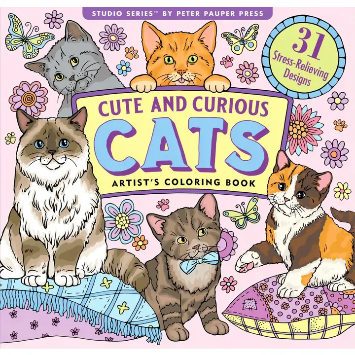 Coloring Book | Cute and Curious Cats 8+ - CR Toys