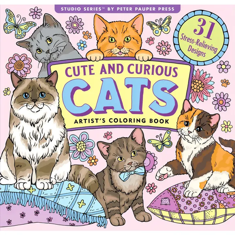 Coloring Book | Cute and Curious Cats 8+ - CR Toys