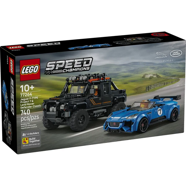 Lego Speed Champions | Jaguar Project 7 & Land Rover Defender 740 pcs 10+ - 1