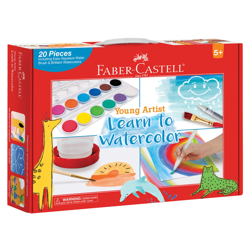 Young Artist Learn To Watercolor Set - Watercolor Paint Set For Kids