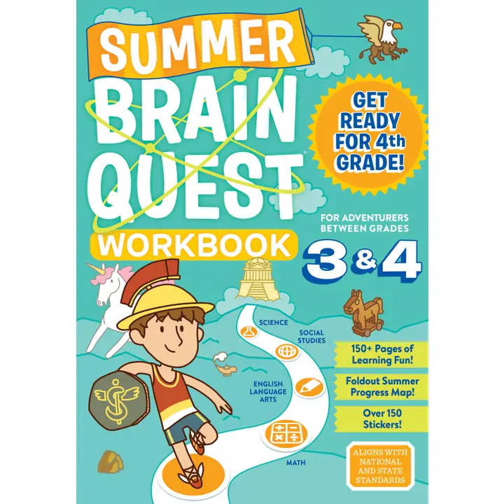 Summer Brain Quest: Between Grades 3 & 4 - CR Toys