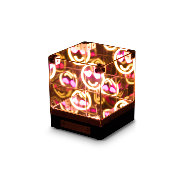LED 3D Mirror Cube | Smile - 2
