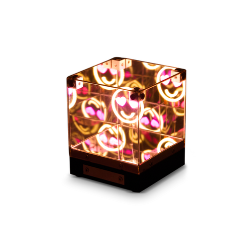 LED 3D Mirror Cube | Smile - 1