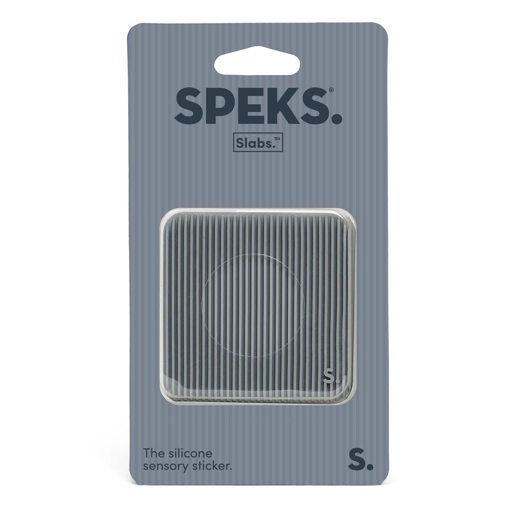Slabs Silicone Sensory Sticker | Groove Grey - 1