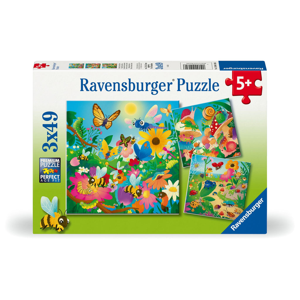 Puzzle | Bugs, Bugs, Bugs | 3x49 Pc - CR Toys