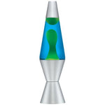 Lava Lamp | 14.5 Inch Yellow Blue Silver - 1