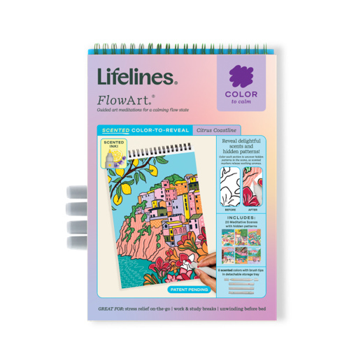 Lifelines | FlowArt | Scented Color-to-Reveal Citrus Coastlines - 7