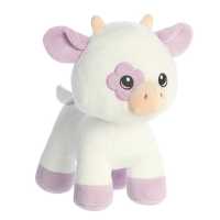 Floral Cow Lila Plush