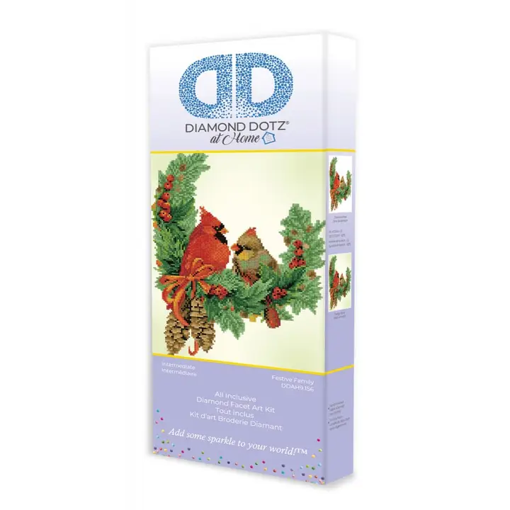 Diamond Dotz Festive Cardinal Family Craft For Ages 10+