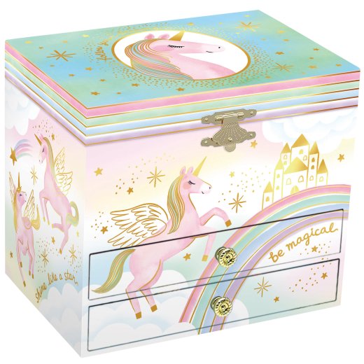Unicorn Musical Jewelry Box 2-Drawer 3+ - 9