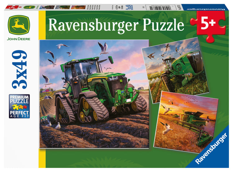 Seasons Of John Deere 3 X 49 Pc Puzzle For Ages 5+