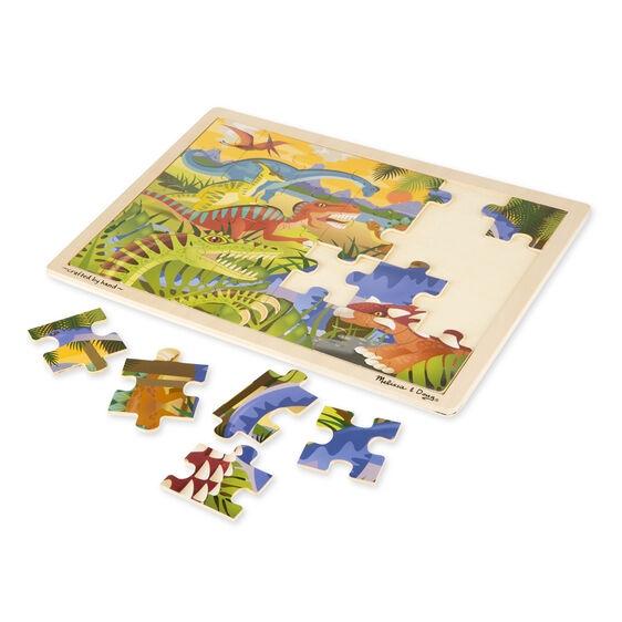 Dinosaur Wooden Jigsaw Puzzle 3+ - CR Toys