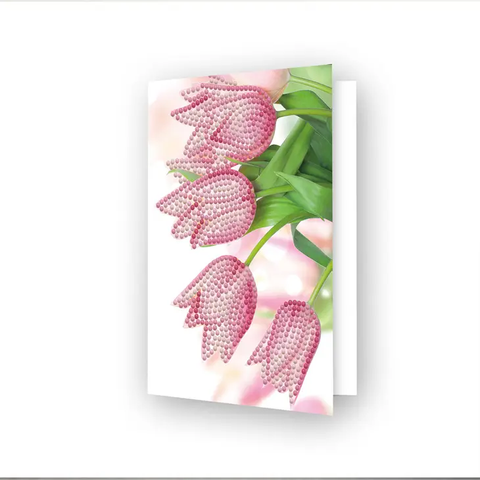 Greeting Card-Romantic Tulips Ddg.036