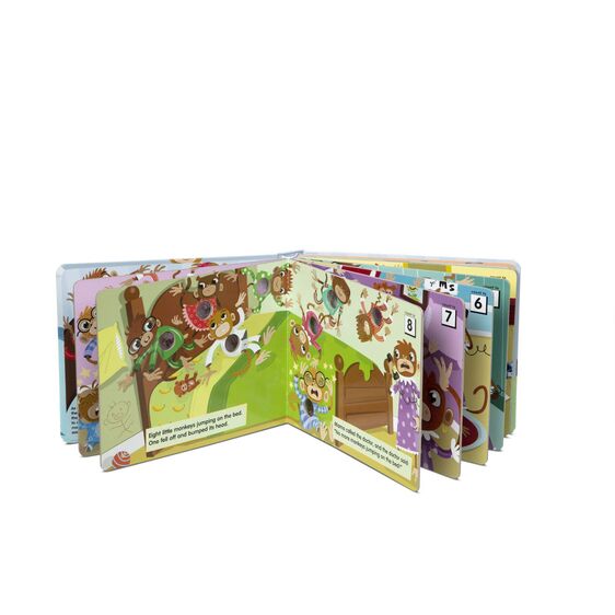 Ten Little Monkeys Poke-A-Dot Book - CR Toys