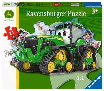 John Deere Tractor Shaped 24 Pc Floor Puzzle - CR Toys