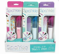 Dual-Tip Nail Pen Pink - CR Toys