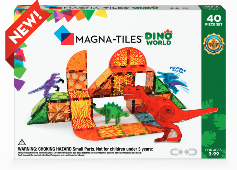 Magna-Tiles Dino World 22840 Magnetic Building Set