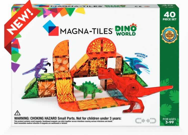 Magna-Tiles Dino World 22840 Magnetic Building Set - CR Toys