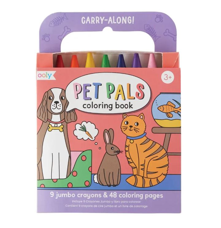 Carry Along Crayon And Coloring Book - Pet Pals