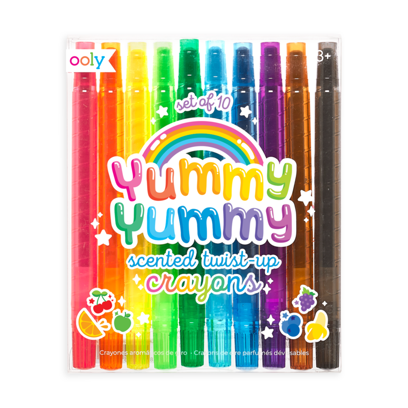 Yummy yummy scented twist-up crayons - set of 10 - CR Toys