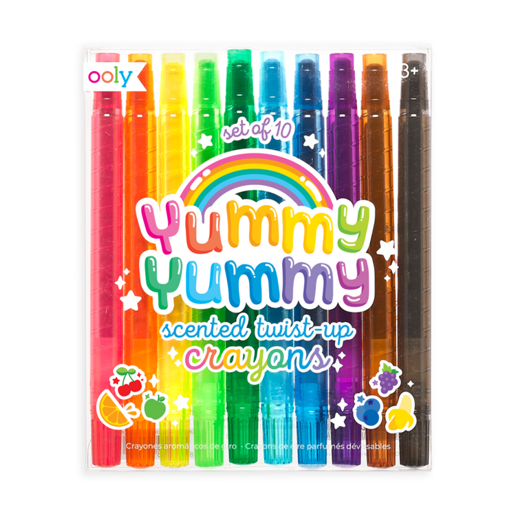 Yummy yummy scented twist-up crayons - set of 10 - CR Toys