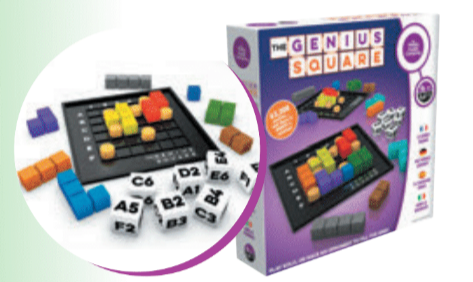 Genius Square Single  and Two Player Mind Game 