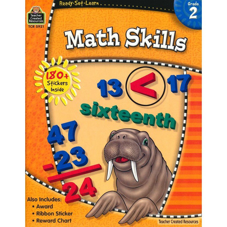 Teacher Created Resources Math Skills Grade 2 Activity Book - CR Toys