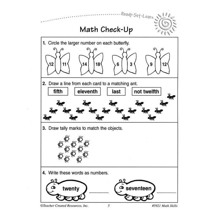 Teacher Created Resources Math Skills Grade 2 Activity Book - CR Toys