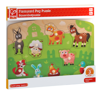 Farmyard Peg Puzzle - CR Toys