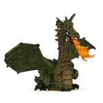 Green Winged Dragon With Flame Figurine 39025