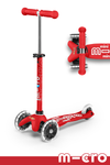 DELUXE MINI LED SCOOTER-RED - CR Toys