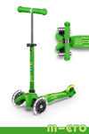 DELUXE MINI LED SCOOTER-GREEN - CR Toys