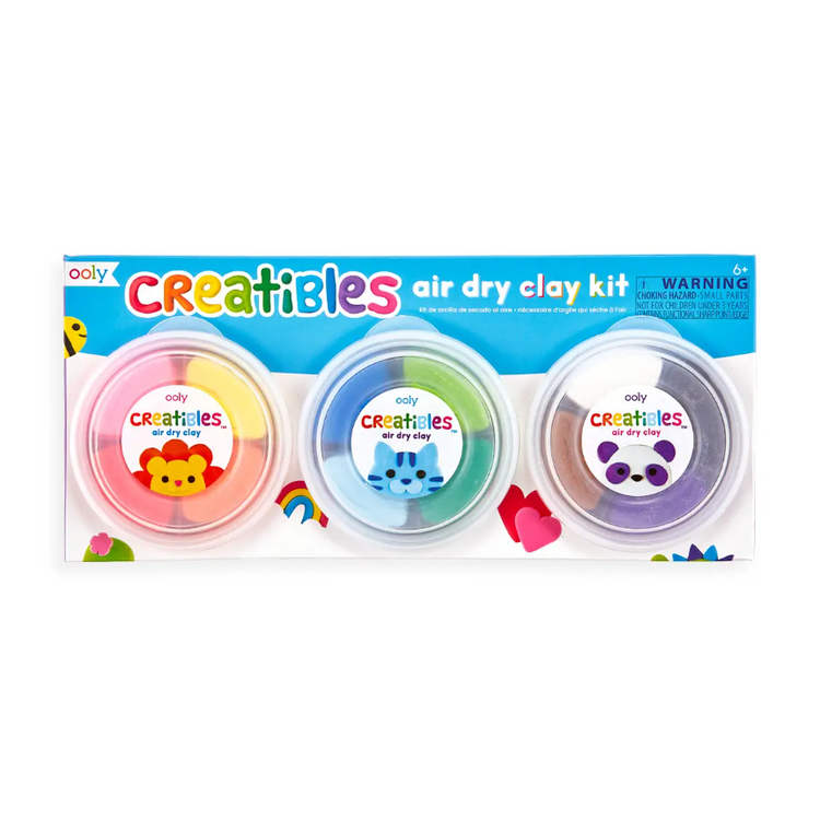 Creatibles D.I.Y. Air-Dry Clay Kit - Set Of 12 Color