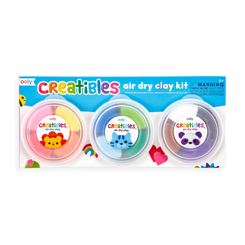 Creatibles D.I.Y. Air-Dry Clay Kit - Set Of 12 Color